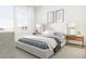 Spacious bedroom with large windows and view of the neighborhood at 4075 Elk Creek Ln # 9, Raleigh, NC 27612