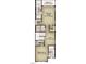 Detailed floor plan showcases the primary suite, balcony, and second bedroom at 4077 Elk Creek Ln, Raleigh, NC 27612