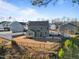 Aerial view of house and backyard with fence at 88 Capewood Ct, Garner, NC 27529