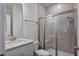 Clean bathroom, featuring a tiled shower and vanity at 88 Capewood Ct, Garner, NC 27529