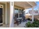 Front porch with two adirondack chairs and landscaping at 88 Capewood Ct, Garner, NC 27529