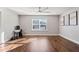 Home office with hardwood floors and large window at 88 Capewood Ct, Garner, NC 27529