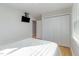 Bedroom with a double bed, light walls, and a large closet at 103 Marion Dr, Erwin, NC 28339