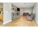 Living room with built-in shelving and a fireplace at 103 Marion Dr, Erwin, NC 28339
