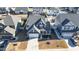 Aerial view of house, driveway, and neighborhood at 1039 Brockton Dr, Mebane, NC 27302