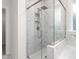 Spa-like bathroom with large shower and soaking tub at 1039 Brockton Dr, Mebane, NC 27302