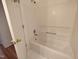 Bathroom with shower and bathtub combo at 121 Lumina Pl, Holly Springs, NC 27540