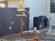 Outdoor bird feeding and plant growing station in landscaped backyard at 121 Lumina Pl, Holly Springs, NC 27540