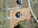 Aerial view showing the home's layout, driveway, and surrounding property at 1820 Johnson Rd, Burlington, NC 27217