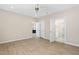 Spacious main bedroom featuring recessed lighting, ceiling fan and neutral paint at 1820 Johnson Rd, Burlington, NC 27217