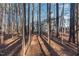 Spacious backyard with wooded privacy and a deck at 201 Laurel Oaks Dr, Youngsville, NC 27596
