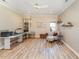 Bright office space with hardwood floors and built-in shelving at 201 Laurel Oaks Dr, Youngsville, NC 27596