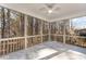 Relaxing screened porch overlooking wooded backyard at 201 Laurel Oaks Dr, Youngsville, NC 27596