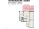 Basement floor plan featuring a bedroom, den, bathroom, basement, patio, and covered patio with measurements at 296 Two Creeks Lp, Chapel Hill, NC 27517
