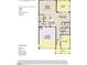 Layout of the first floor that includes the living spaces, garage, and study at 4327 Emeline Way # 10, Fuquay Varina, NC 27526