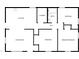 A well-designed floor plan with 3 bedrooms, a kitchen, and living room at 708 N Allen Rd, Wake Forest, NC 27587