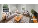 Virtually staged living room with modern furniture at 708 N Allen Rd, Wake Forest, NC 27587