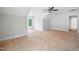 Spacious bedroom with a ceiling fan and a window providing natural light at 95 Purslane Dr, Franklinton, NC 27525