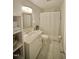 Clean bathroom, featuring a large vanity and shower/tub combo at 101 Oakmont Ave, Durham, NC 27713