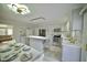 Updated kitchen featuring white cabinets and island at 101 Oakmont Ave, Durham, NC 27713