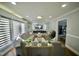 Spacious living room with sectional sofa and fireplace at 101 Oakmont Ave, Durham, NC 27713
