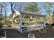 Relaxing patio area, covered pavilion with ceiling fan at 101 Oakmont Ave, Durham, NC 27713