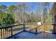 Deck with backyard view and storage shed at 5317 Ten Ten Rd, Apex, NC 27539
