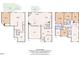 Detailed floor plan showcasing all three floors with GLA square footage information at 664 Long Melford Dr, Rolesville, NC 27571