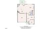 Detailed floor plan featuring the first floor layout with kitchen, living, dining, and garage at 664 Long Melford Dr, Rolesville, NC 27571