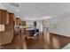 Spacious kitchen features stainless appliances, granite counters and large island at 664 Long Melford Dr, Rolesville, NC 27571