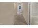 Carpeted hallway with doors to bedrooms at 902 Laurel Gate Dr, Wake Forest, NC 27587