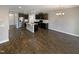Eat-in kitchen with island and hardwood floors at 902 Laurel Gate Dr, Wake Forest, NC 27587