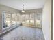 Breakfast room with backyard view and tile floor at 1012 Fulbright Dr, Morrisville, NC 27560