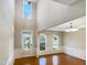 Bright and spacious entryway with hardwood floors and high ceilings at 1012 Fulbright Dr, Morrisville, NC 27560