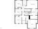 Second floor plan with primary bedroom and laundry at 1012 Fulbright Dr, Morrisville, NC 27560