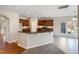 Modern kitchen featuring granite countertops and ample cabinetry at 1012 Fulbright Dr, Morrisville, NC 27560