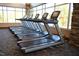 The gym has an area where you can run on the treadmills while having a view of the outside at 1021 Smoke Willow Way # 130, Rolesville, NC 27571