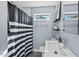 Clean bathroom with a modern sink and shower at 1801 Liberty St, Durham, NC 27703