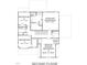 Detailed second floor plan showcasing bedrooms, bonus room, study nook and bathrooms layout at 190 Broadleaf Ln, Louisburg, NC 27549