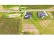 Aerial view of two homes with large yards at 190 Broadleaf Ln, Youngsville, NC 27596