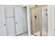 Bathroom with glass-enclosed shower and tile walls at 24 Surles Landing Way, Benson, NC 27504