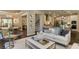 Open concept kitchen and living area with ample natural light at 2940 Hanging Valley Way, Wake Forest, NC 27587