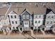 Aerial view of townhouses at 5940 Illuminate Ave, Raleigh, NC 27616