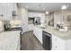Modern kitchen with stainless steel appliances and granite countertops at 1008 Country Pasture Cv, Wendell, NC 27591