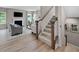 Inviting living room showcasing an open floor plan and staircase for a seamless living experience at 1024 Country Pasture Cv, Wendell, NC 27591