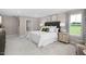 Spacious main bedroom with large window, walk-in closet, and neutral decor at 1024 Country Pasture Cv, Wendell, NC 27591