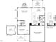 Detailed floor plan showcasing the layout of the first floor, with kitchen, Gathering room, and garage at 1036 Country Pasture Cv, Wendell, NC 27591
