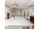 Bright kitchen with island seating and stainless steel appliances at 120 Crosby Ln, Sanford, NC 27330