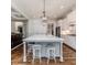 The gourmet kitchen island provides ample seating and prep space at 120 Crosby Ln, Sanford, NC 27330