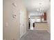Dining room with kitchen access and hardwood floors at 1673 Snowmass Way, Durham, NC 27713